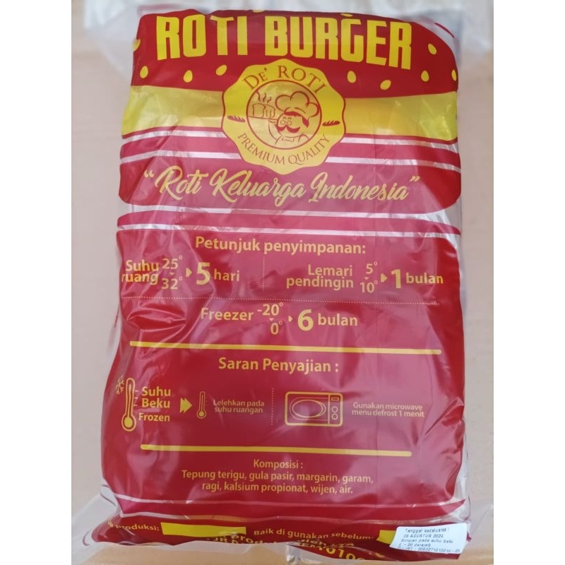 

Roti burger roti hot dog DE ROTI isi 10