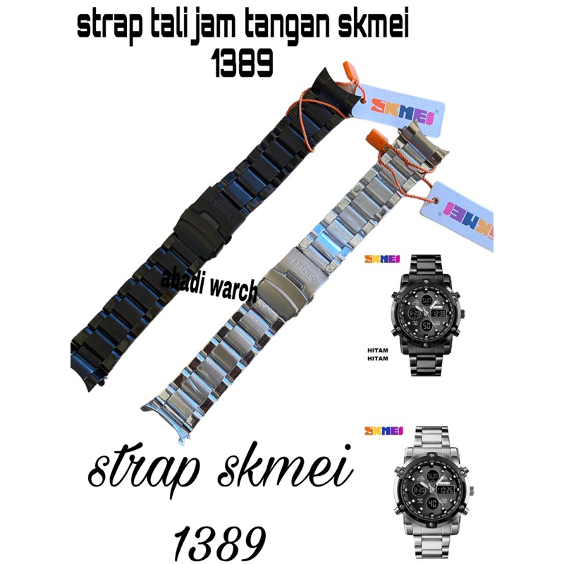 Strap rantai skmei 1389 tali jam tangan skmei 1389 Original