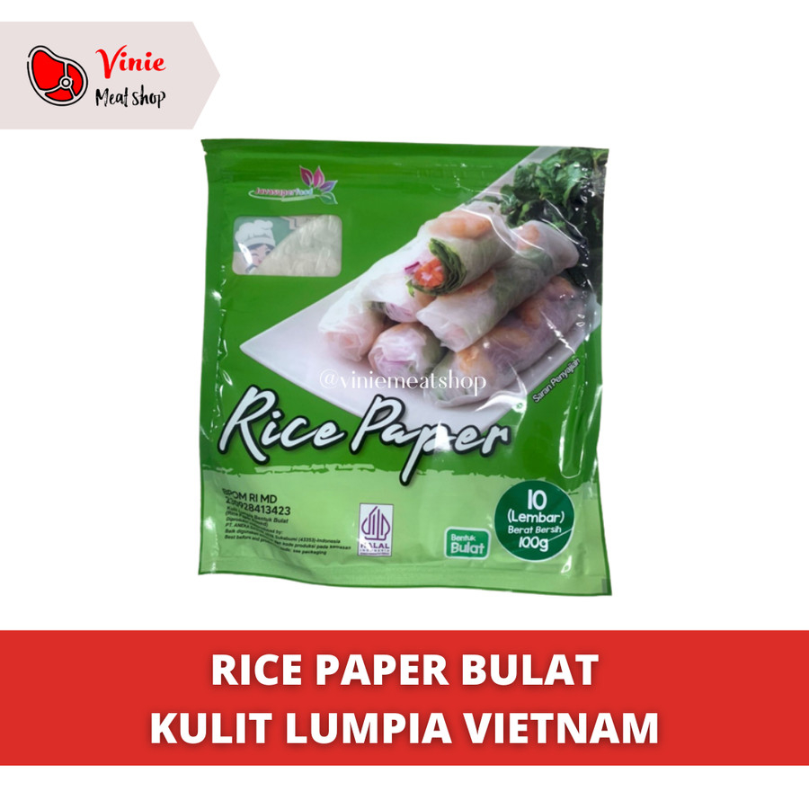 

Rice Paper Bulat / Kulit Lumpia Vietnam / Kertas Beras Halal - 10 lembar