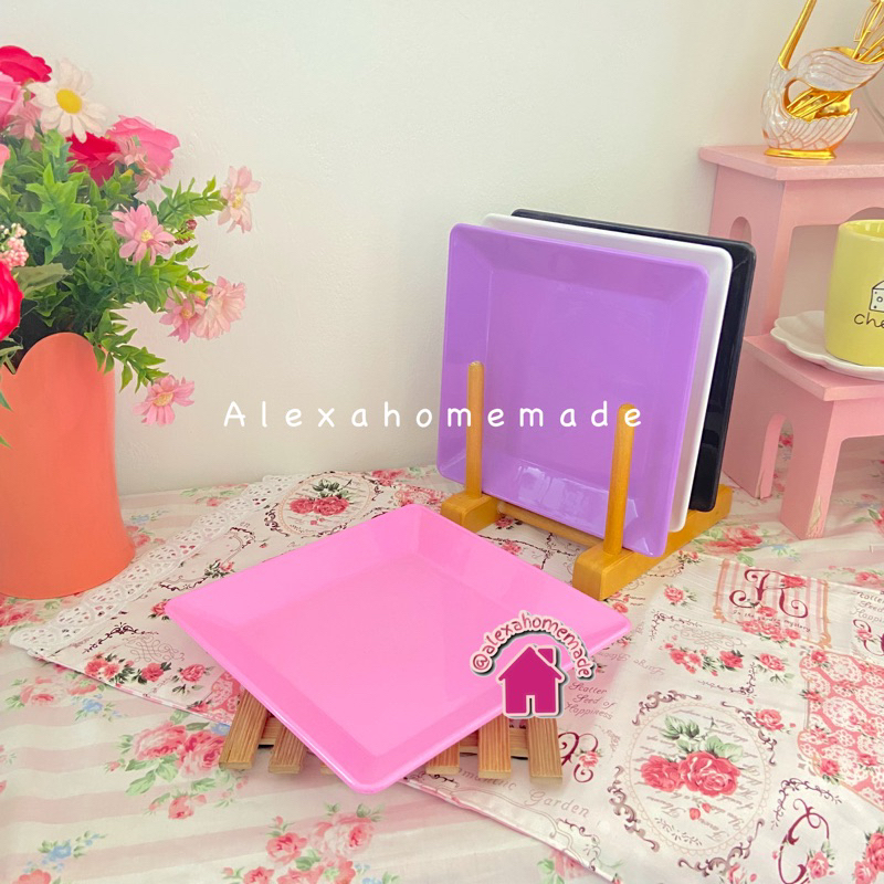 PIRING KOTAK MELAMIN OCEAN 20x20 cm