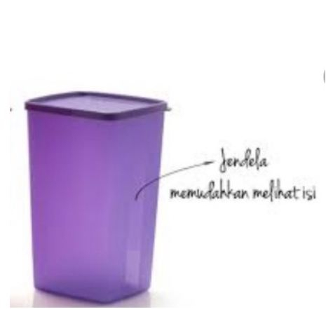 PROMO MURAH MERIAH HANYA DISINI TERJANGKAU Tupperware Tall Square Round Toples Ungu - tempat snack -
