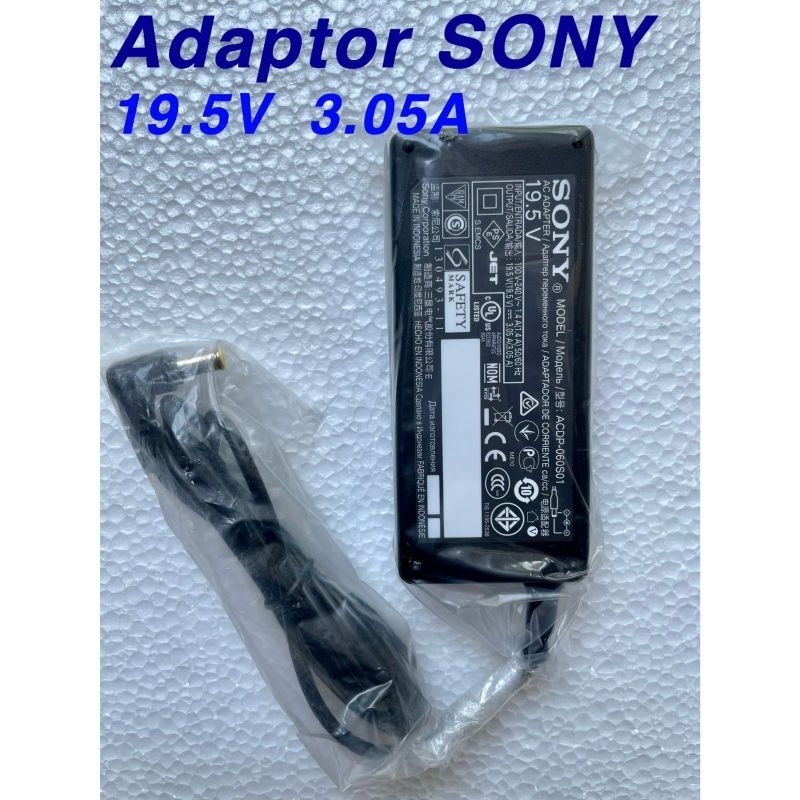 New Adaptor TV SONY 19.5V 3.05A Ori - Adaptor SONY 19.5 Volt 3.05 Ampere