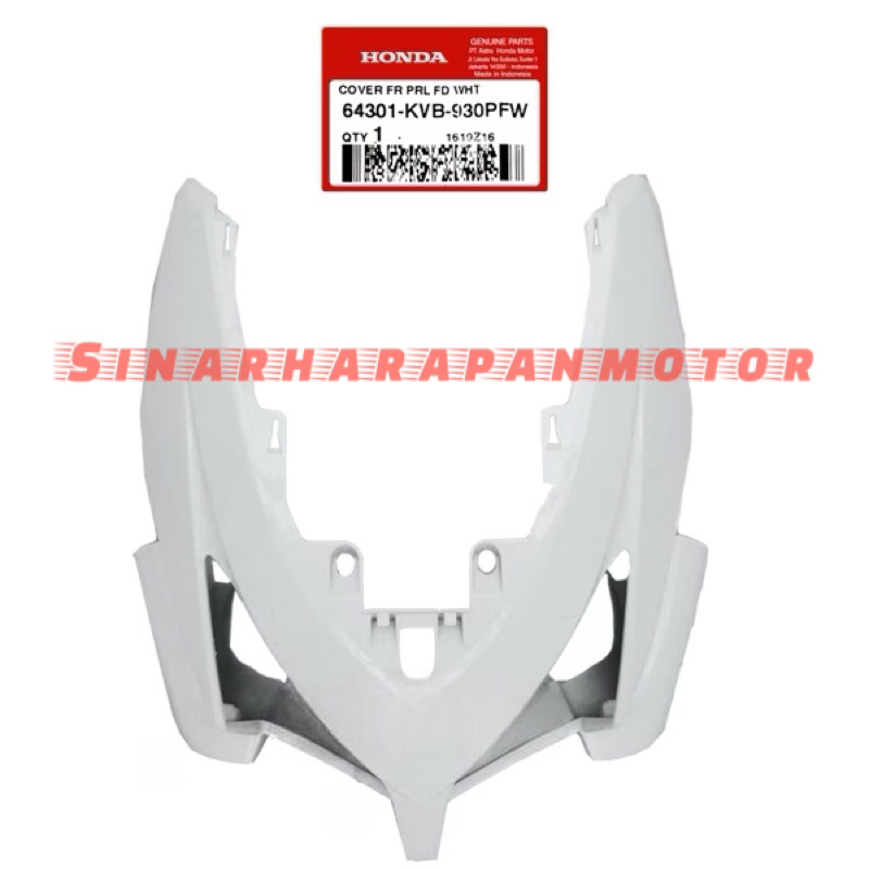 COVER BODY DEPAN / HIDUNG  VARIO 110 CARB  [64301-KVB-930PFW] PUTIH