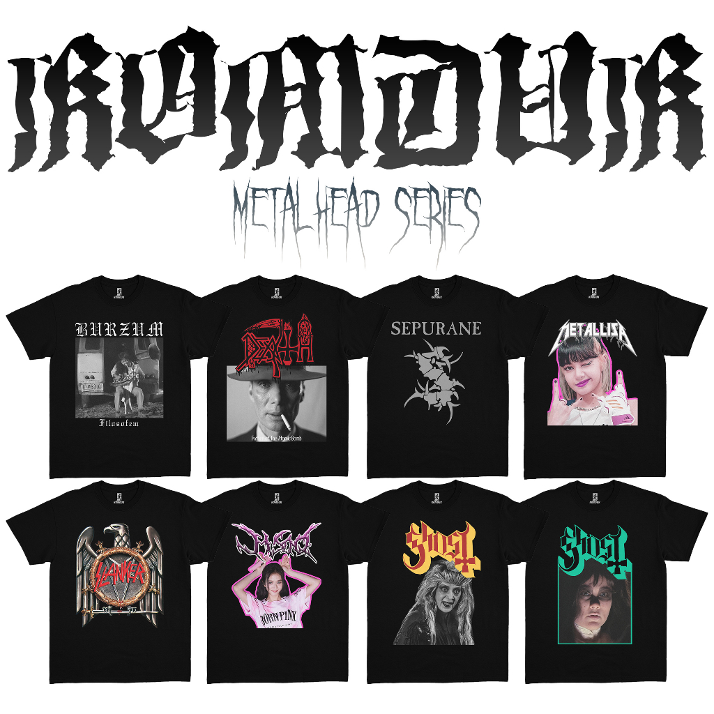 KOMDUK Kaos Musik Band Plesetan | Baju Metal Series