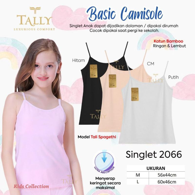 Singlet anak perempuan tanktop anak cewek tally 2066