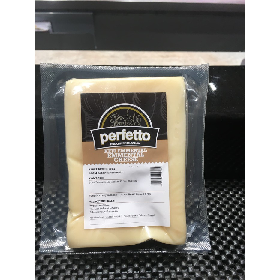 

Keju perfetto emmental cheese 250gr