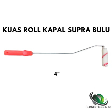 Planet88 - SUPRA DOMBA KUAS ROLL / GAGANG KUAS ROLL 4 INCH CAT KAYU BESI DLL