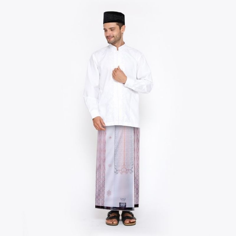 SARUNG BHS EXCELLENT SILVER MOTIF E57 JGF WARNA PUTIH CREAM 02
