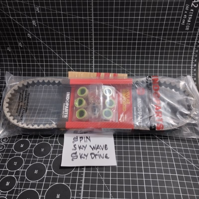INDOPARTS MOTOR V-BELT KIT /ASSY/PAKET V-BELT INDOPART MOTOR SUZUKI SPIN /SKY WAVE/DRIVE