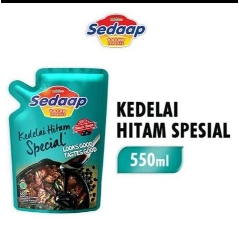 

Kecap sedap kedelai hitam 550 ml