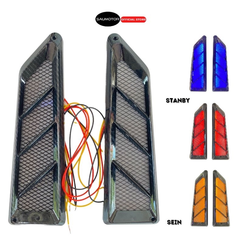 Saumotor Cover Lampu sen Nmax Old LED Lampu senja + sen Nmax lama 2015-2018