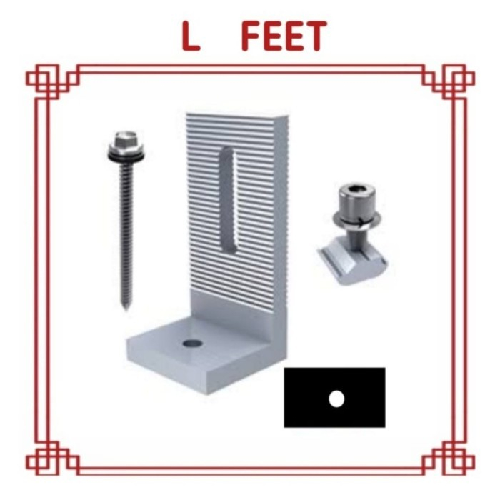 L Feet Kit Mounting Solar PV Module Panel Surya