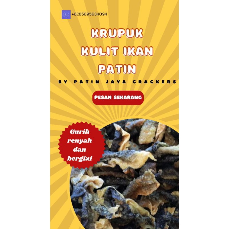 

Krupuk kulit ikan patin gurih ( Matah ) 1kg