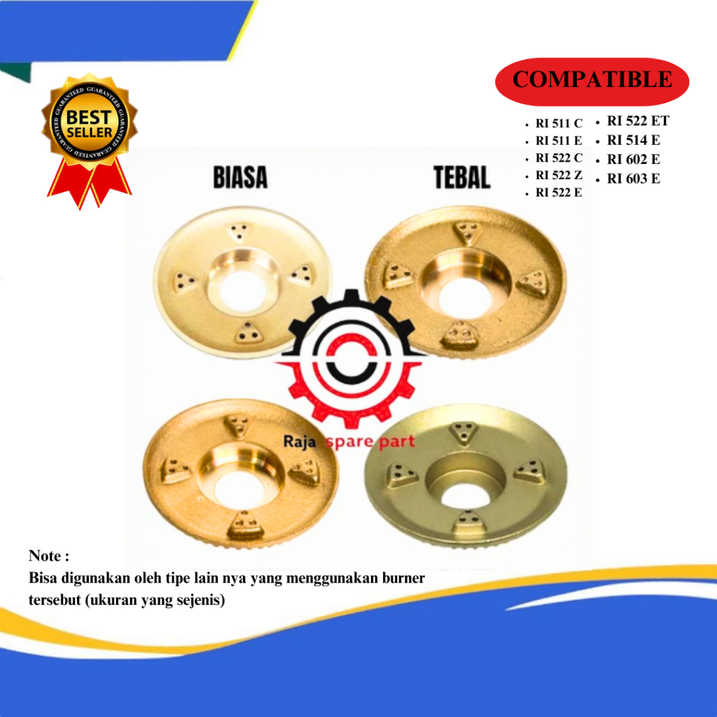 BURNER KUNINGAN KECIL KOMPOR GAS RINNAI 511 522C 602 603