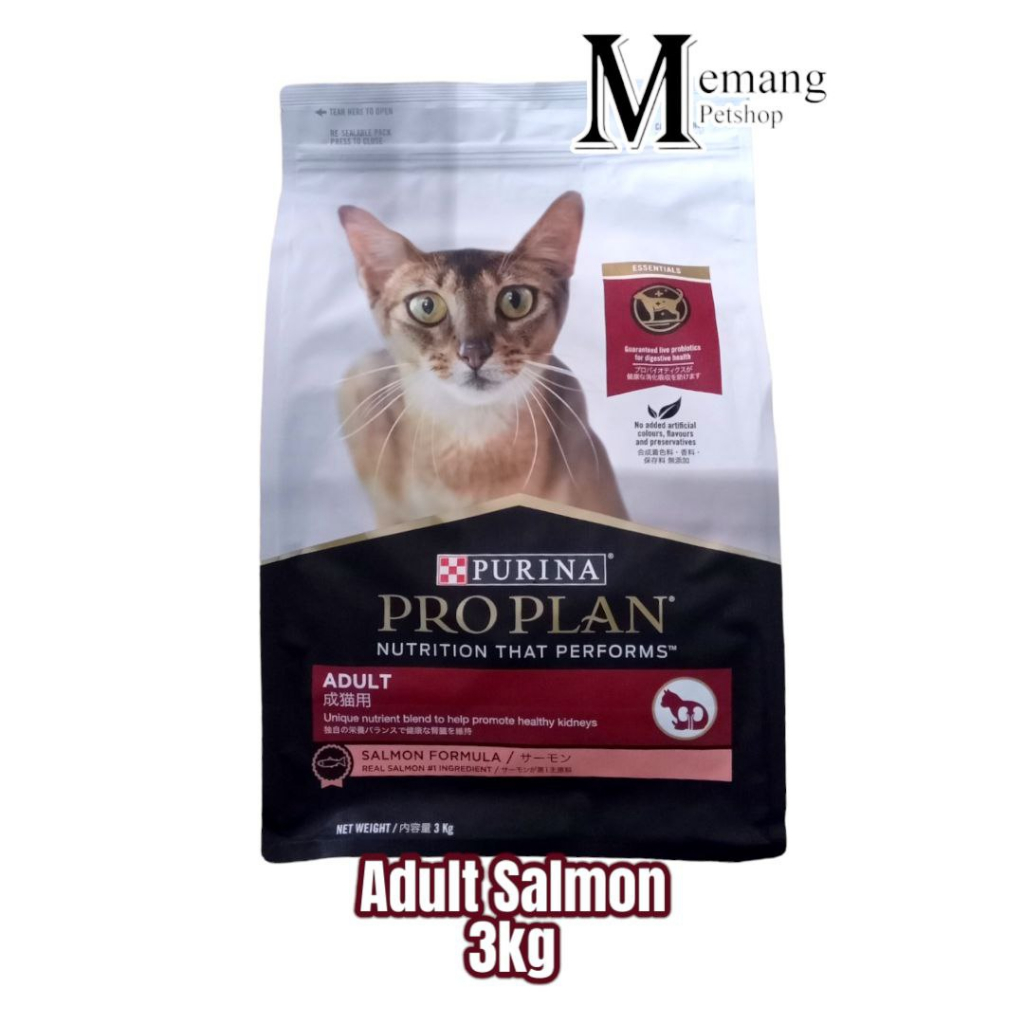 PROPLAN 3Kg -Adult Salmon -Freshpack Cat Food - Makanan Kucing