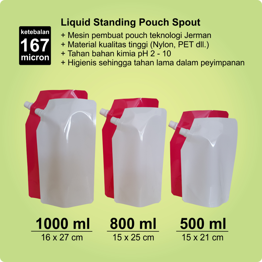 Liquid Standing Pouch with Spout  - Kemasan Cairan