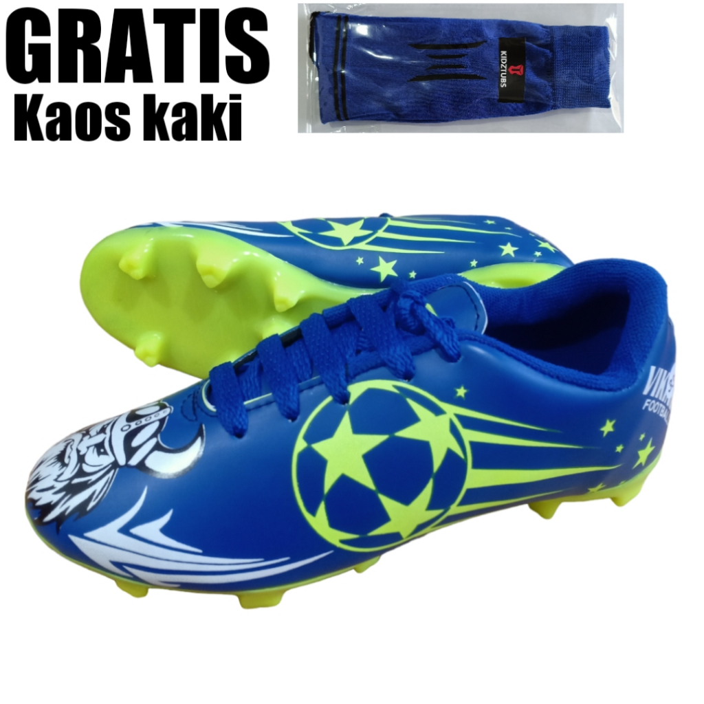 KIDZTUBS Sepatu Bola Sepatu Sepak Bola Anak Anak Laki Laki Pria Perempuan Cowok Cewek Tanggung Kecil