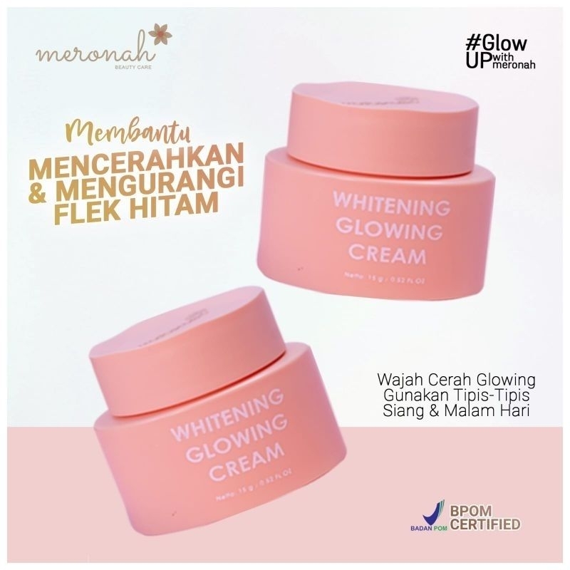 Meronah cream glowing 2 in 1 siang malam