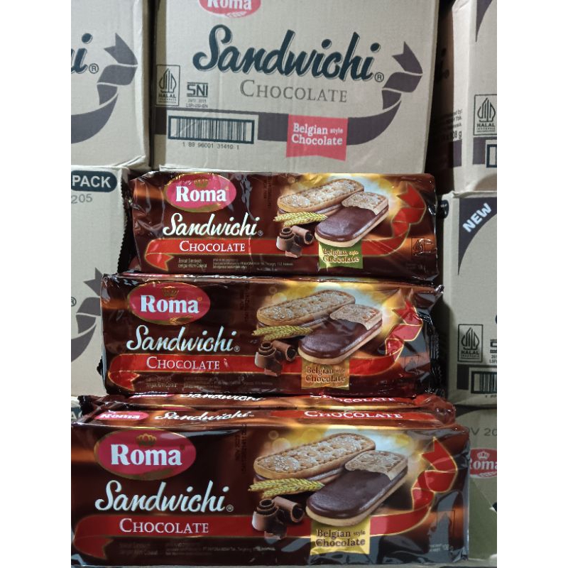 

Roma Sandwichi Chocolate Free plastik hajatan/ Roma sandwichi kemasan baru