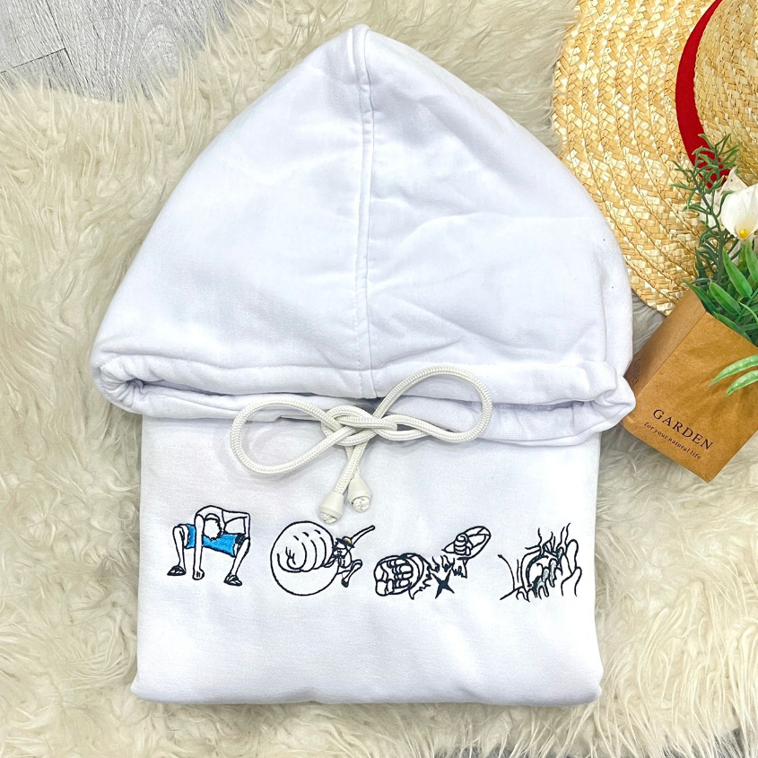 TORIZU Hoodie Luffy Gear Evolution Embroidery Anime Manga One Piece Premium Unisex