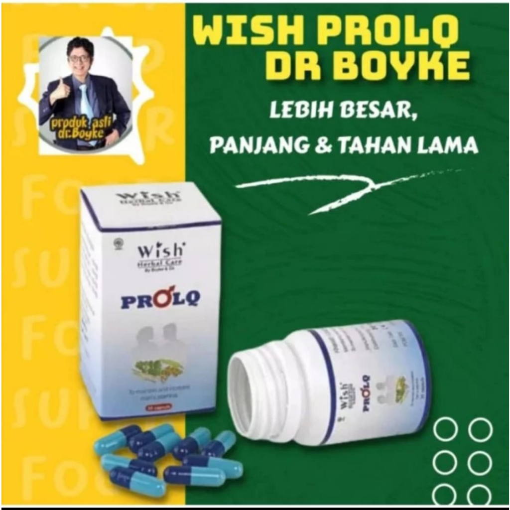 WISH PROLQ dr Boyke Obat Kuat Pria Vitalitas Pria Tahan Lama