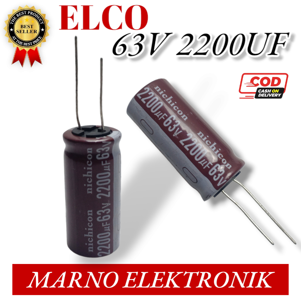 CAPASITOR KAPASITOR ELCO 63V 2200UF 63V2200UF ASLI ORI ORIGINAL