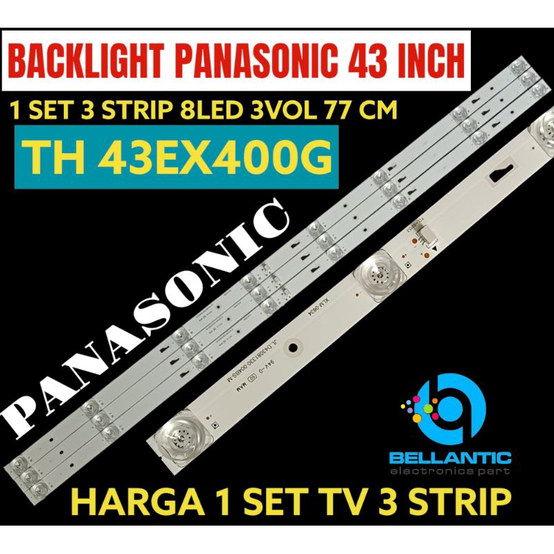 BACKLIGHT TV LED PANASONIC 43 INCH TH 43EX400G BACKLIGHT TV 43 INCH