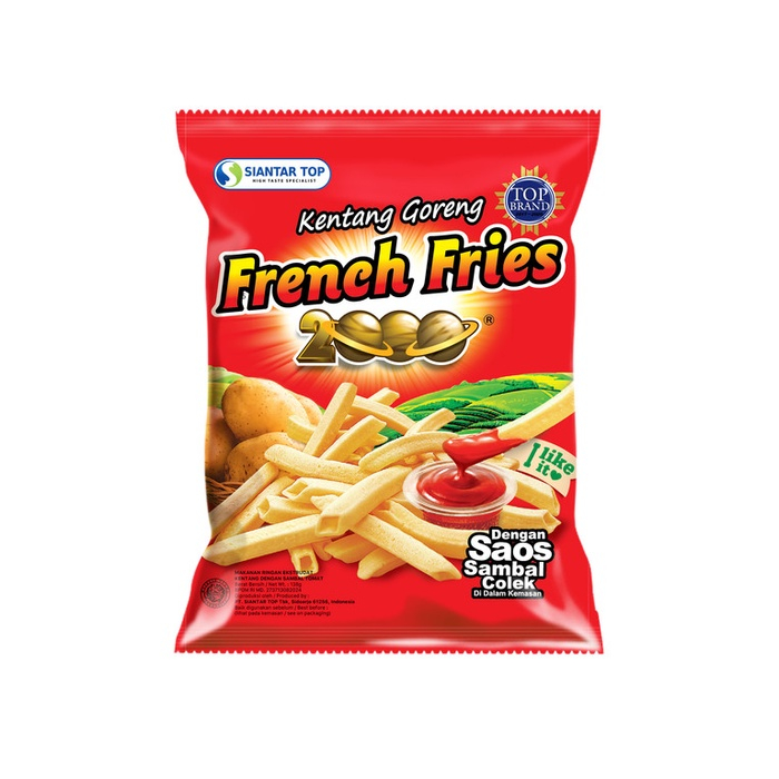 

French Fries 2000 Dengan Saos Sambal Colek 138gr