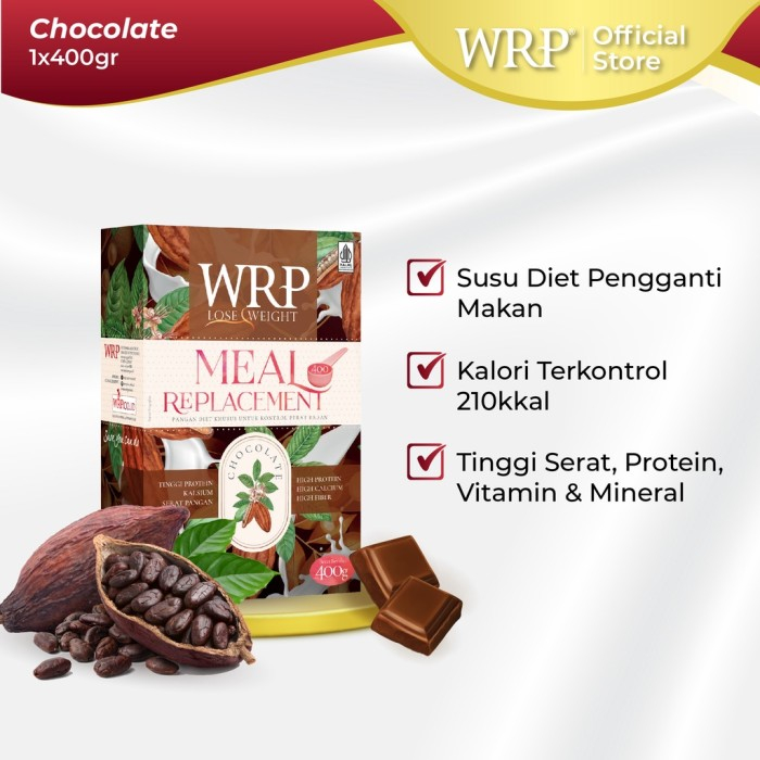 

WRP Meal Replacement Chocolate / Susu Diet Pengganti Makan 400 gr