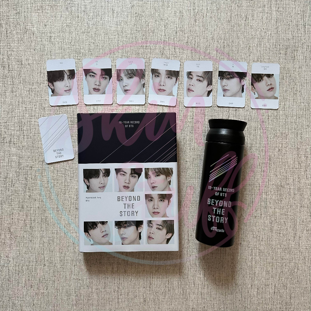 Sharing BTS Beyond The Story Indonesia Tumbler Photobook Photocard RM Jin Suga JHope Jimin V Taehyun