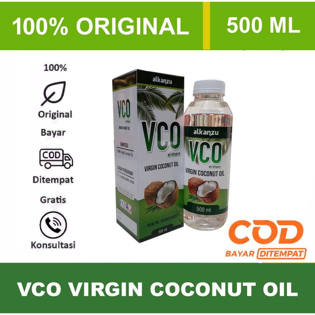

VCO ALKANZU 500ML | VIRGIN COCONUT OIL | MINYAK KELAPA MURNI | VCO