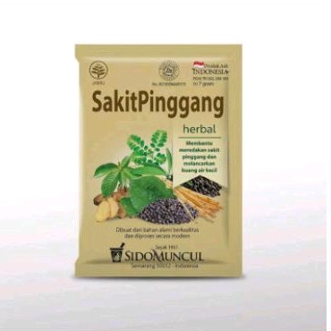 

Jamu Sakit Pinggang Sido Muncul Meredakan Nyeri Pinggang