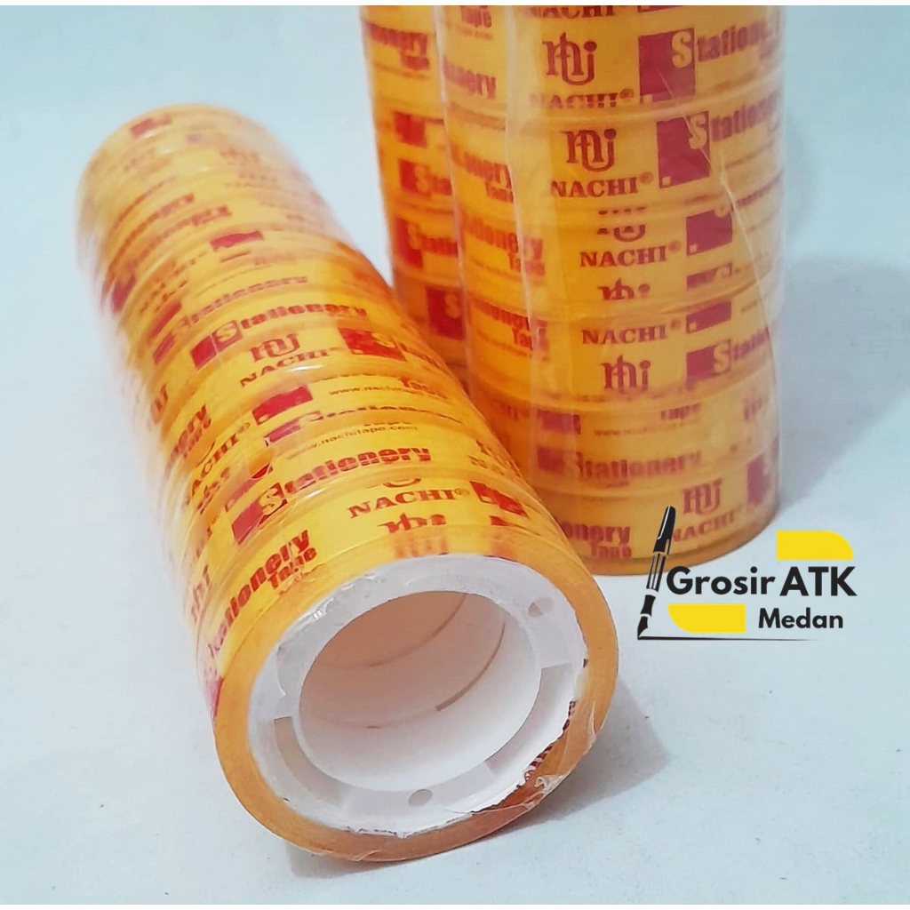 

Nachi Tape Isolasi kado Bening 10 Yard/solasi bening/isolasi kado