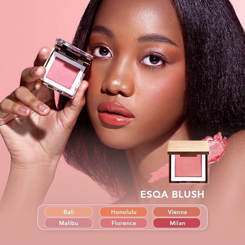 Esqa Blush On Original Bpom COD - Honolulu Bali Vienna Milan Blushon