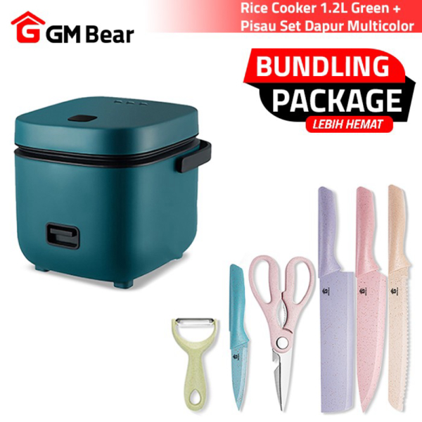 Dijual BUNDLING GM Bear Rice Cooker 1222  Pisau Set 1138 Murah