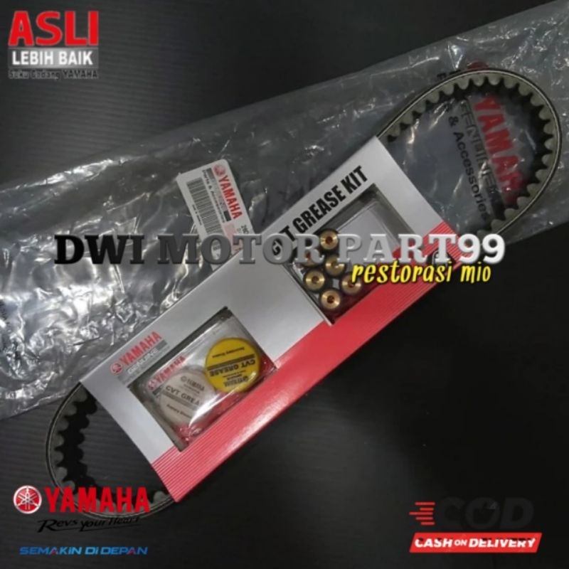 V-BELT VENBELT MIO SPORTY SMILE  NOUVO SOUL FINO ASSY DAN ROLLER ORIGINAL ORI YAMAHA