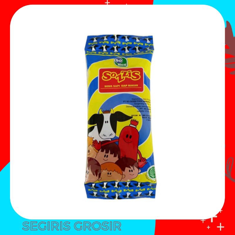 

SO NICE Sozzis sosis siap makan 75gr isi 3 pcs