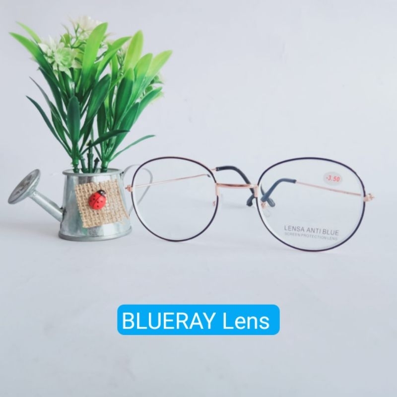 KMLJ-14. kacamata minus. Lensa BLUERAY. Fabiola ORI. ukuran minus sd -8.00
