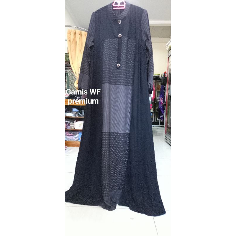 Gamis WF premium hitam
