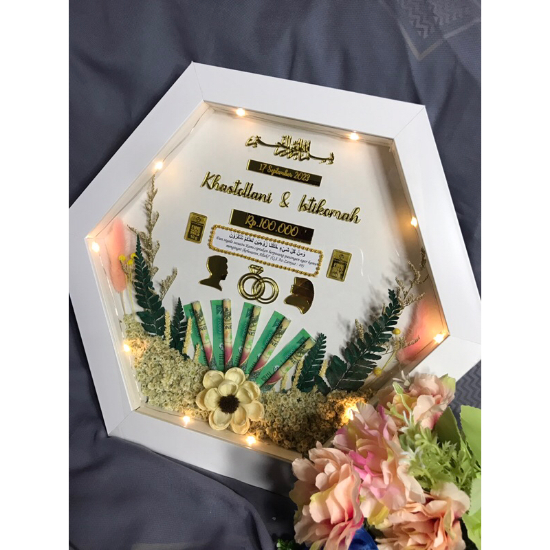 MAHAR MURAH MAHAR RUSTIC AKRILIK CUTTING SEGI ENAM