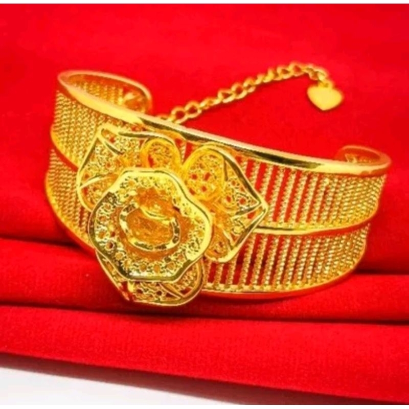 Gelang Kendari Xuping Mawar Lapis Emas24K