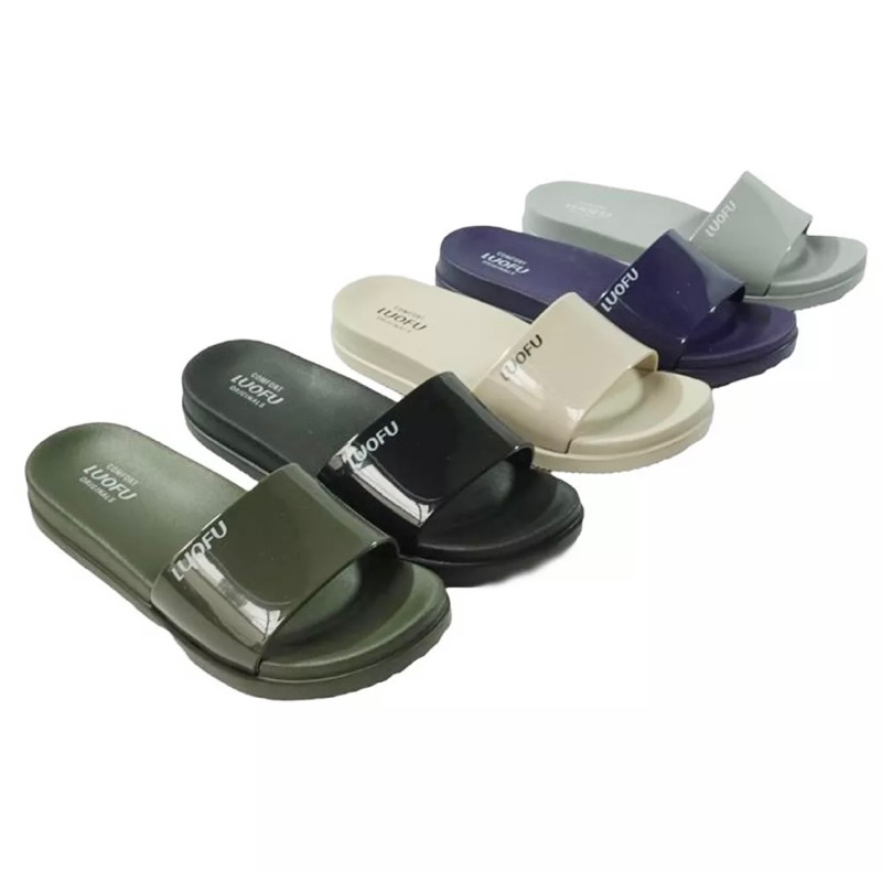 LUOFU ORIGINAL Sandal slop wanita import Sandal luofu wanita murah size 36-40
