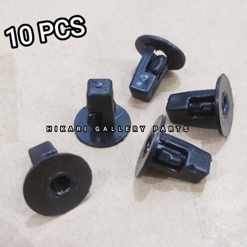 [10 PCS] Kancing Klip Dudukan Baut Grommet Liner fender Mobil Toyota Avanza Xenia dll // Klip Gromet