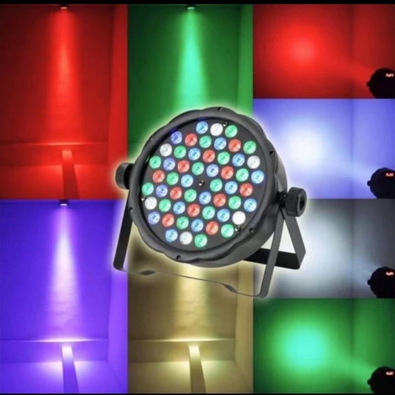 Lampu sorot disco led RGB 54 led Ac 220V / Lampu par disco led RGB 54 LED Ac 220V