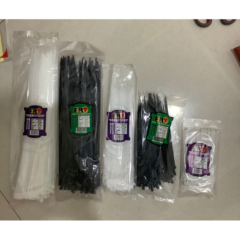 

kabel ties 10cm 15cm 20cm 25cm hitam / putih