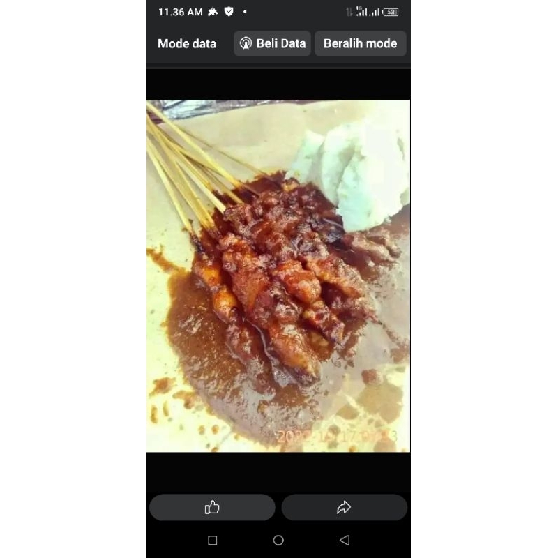 

sate ayam Madura cak sambo