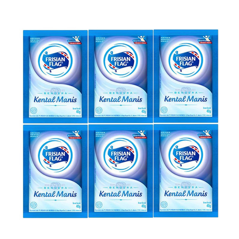 

[PUTIH]Frisian Flag Susu Kental Manis Original Renceng 6 sachet X 38gr
