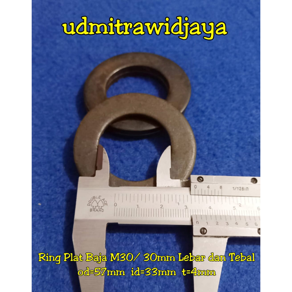 Ring plat baja 30mm kunci 45mm 45an / ringplat baja m30 / ring plat baja M30 lebar / ring plat m30 b