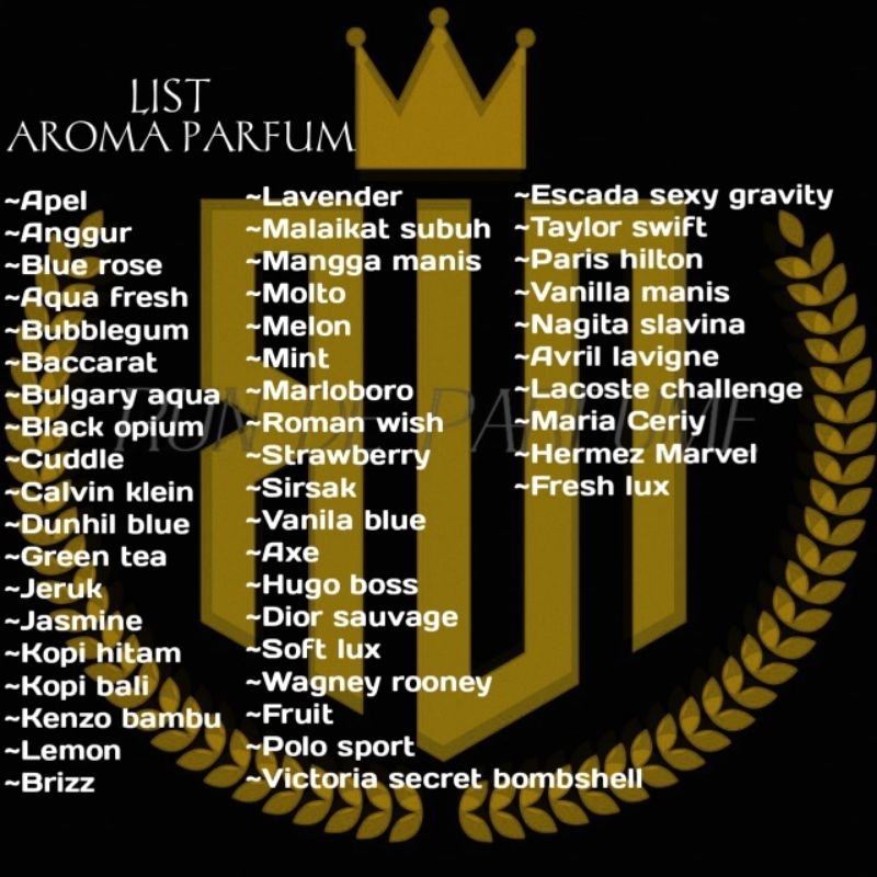 parfum bibit/parfum berkualitas/bibit murni/parfum full bibit