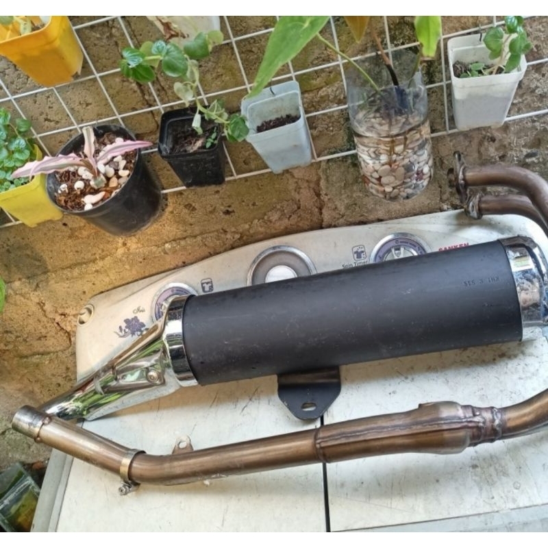 knalpot original ninja 250 Karbu